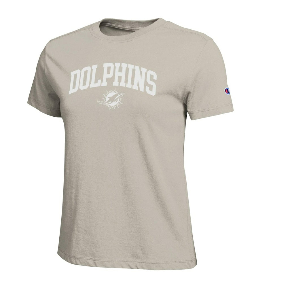 Miami Dolphins Champion Women's Cocoa Butter T-Shirt Light Brown | NFL