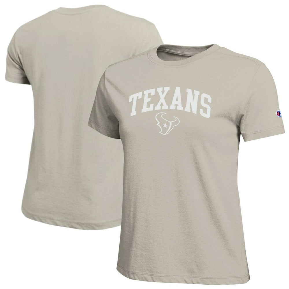 Houston Texans Champion Women's Cocoa Butter T-Shirt Light Brown | NFL