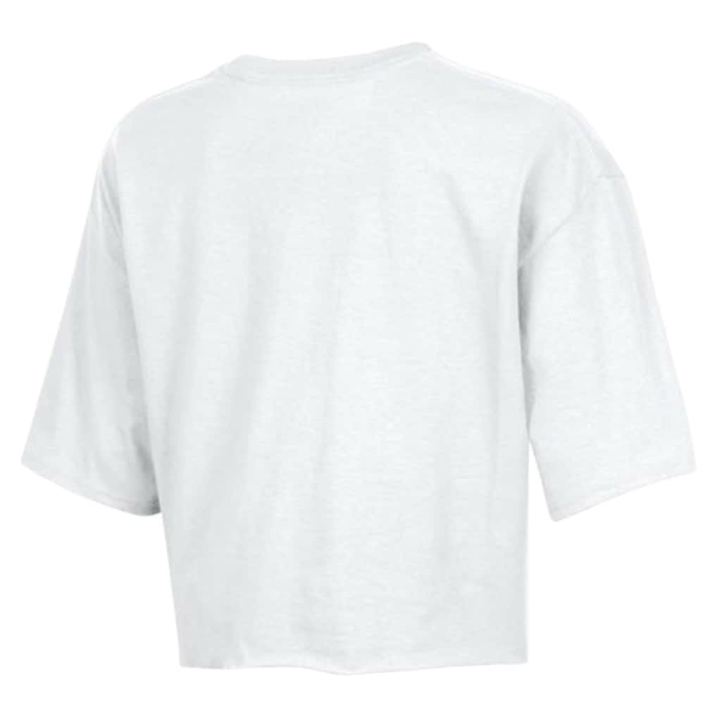 New Orleans Saints Champion Women's Boyfriend Cropped T-Shirt White | NFL