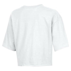 New Orleans Saints Champion Women's Boyfriend Cropped T-Shirt White | NFL