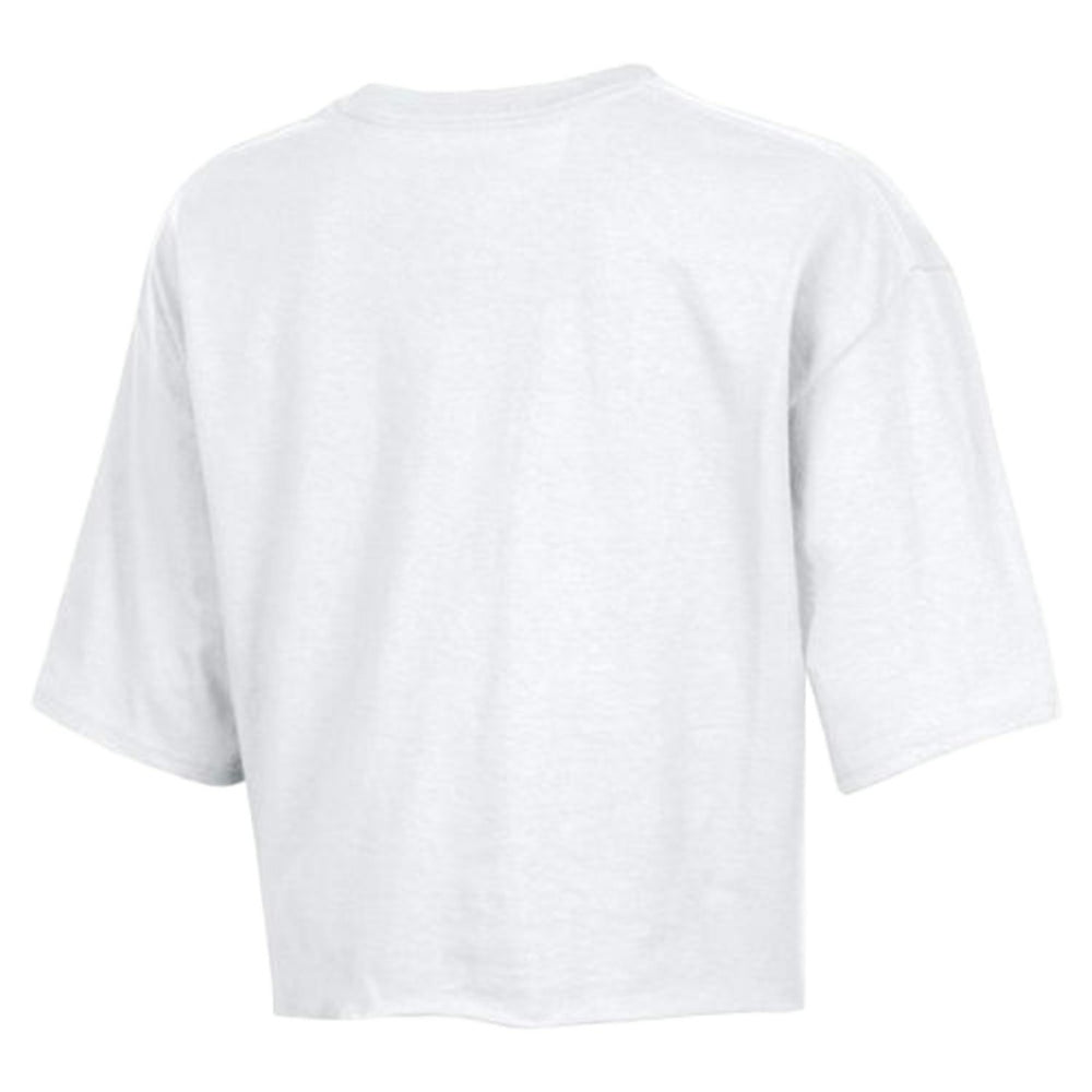 Seattle Seahawks Champion Women's Boyfriend Cropped T-Shirt White | NFL