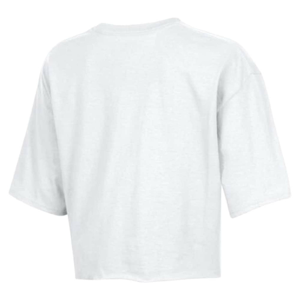 Chicago Bears Champion Women's Boyfriend Cropped T-Shirt White | NFL