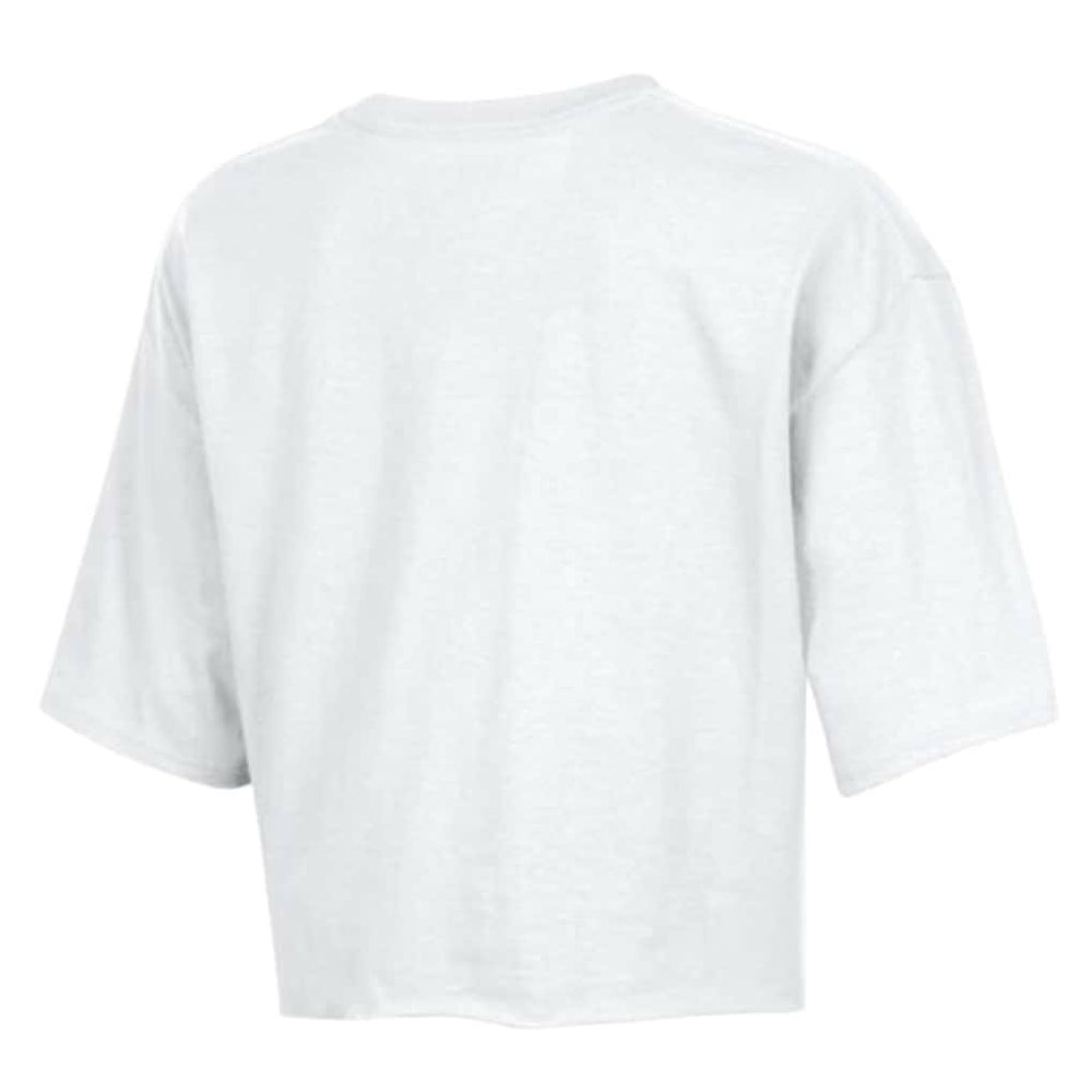 Atlanta Falcons Champion Women's Boyfriend Cropped T-Shirt White | NFL