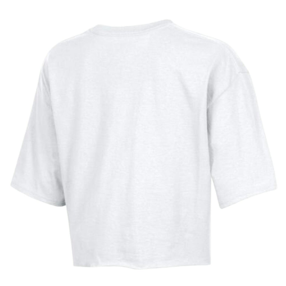 Detroit Lions Champion Women's Boyfriend Cropped T-Shirt White | NFL