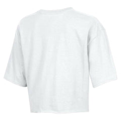 Cleveland Browns Champion Women's Boyfriend Cropped T-Shirt White | NFL