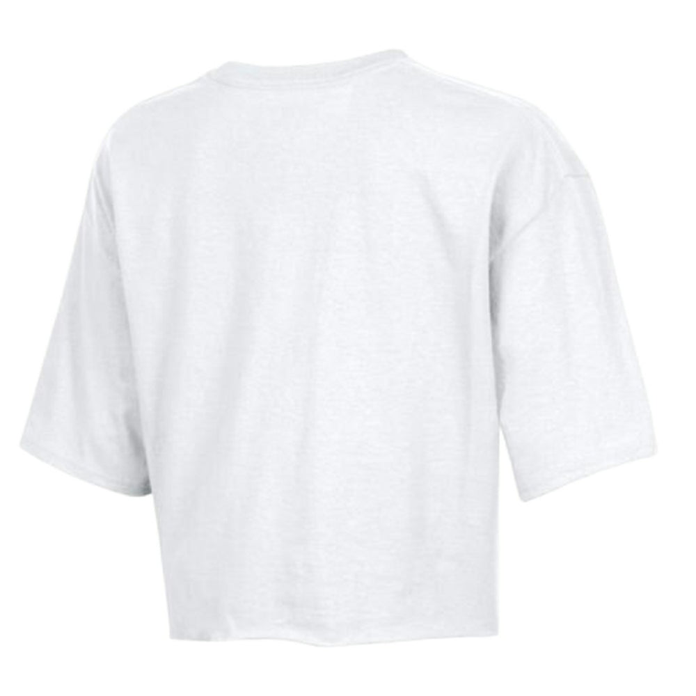Green Bay Packers Champion Women's Boyfriend Cropped T-Shirt White | NFL