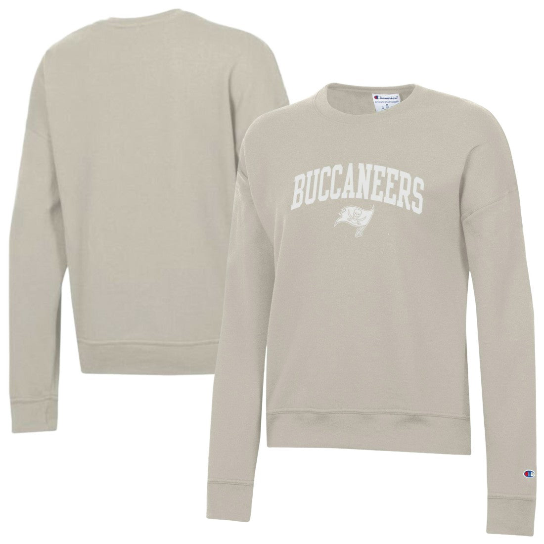 Tampa Bay Buccaneers Champion Women's Powerblend Cocoa Butter Fleece Sweatshirt Light Brown | NFL