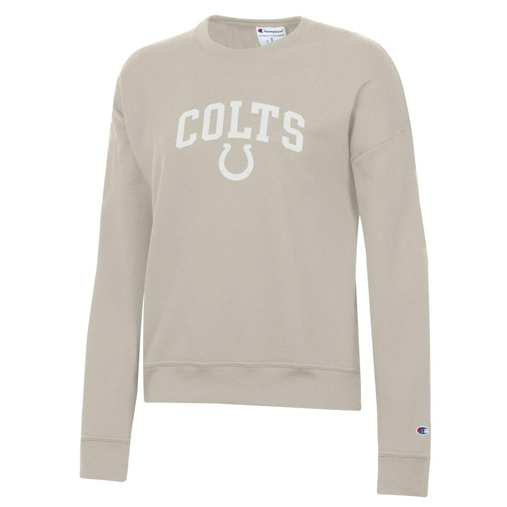 Indianapolis Colts Champion Women's Powerblend Cocoa Butter Fleece Sweatshirt Light Brown | NFL