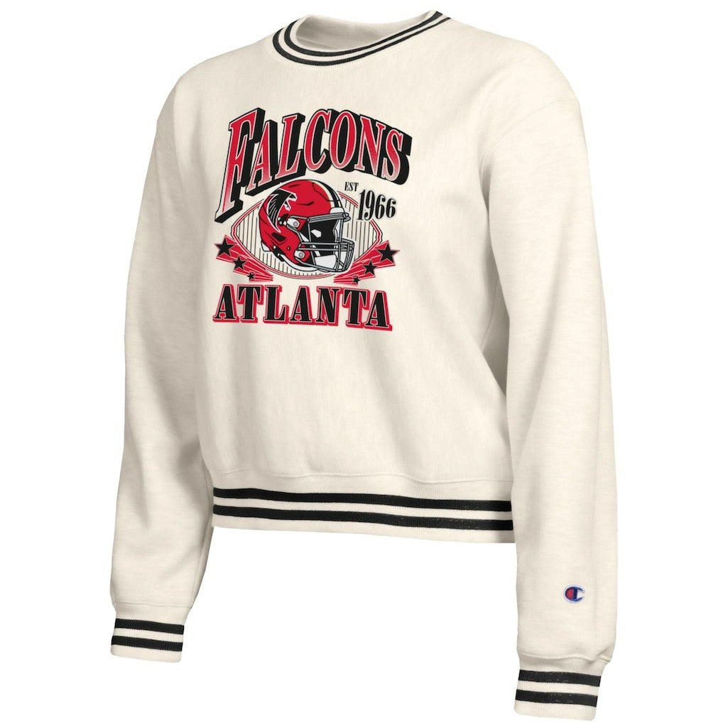 Atlanta Falcons Champion Women's Reverse Weave Fleece Sweatshirt Cream | NFL