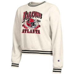 Atlanta Falcons Champion Women's Reverse Weave Fleece Sweatshirt Cream | NFL
