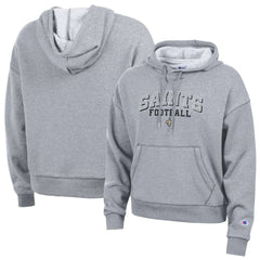 New Orleans Saints Champion Women's Triumph Tri-Blend Hoodie Gray | NFL