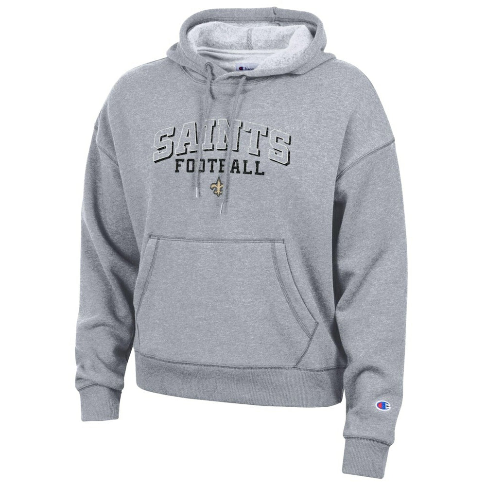 New Orleans Saints Champion Women's Triumph Tri-Blend Hoodie Gray | NFL