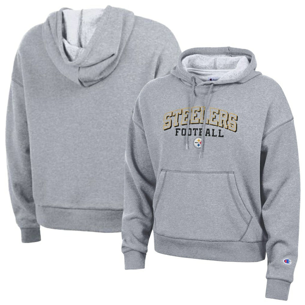 Pittsburgh Steelers Champion Women's Triumph Tri-Blend Hoodie Gray | NFL