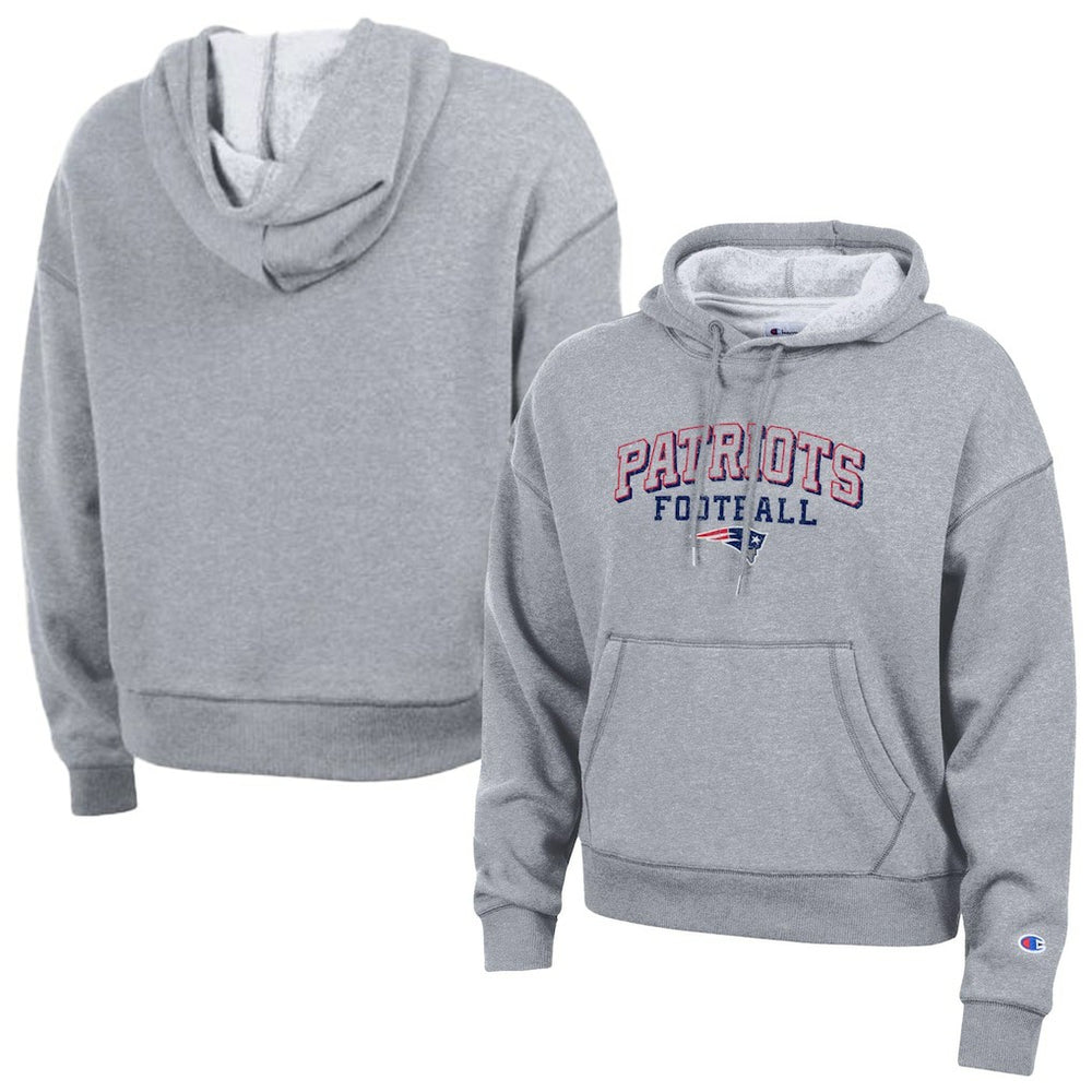 New England Patriots Champion Women's Triumph Tri-Blend Hoodie Gray | NFL