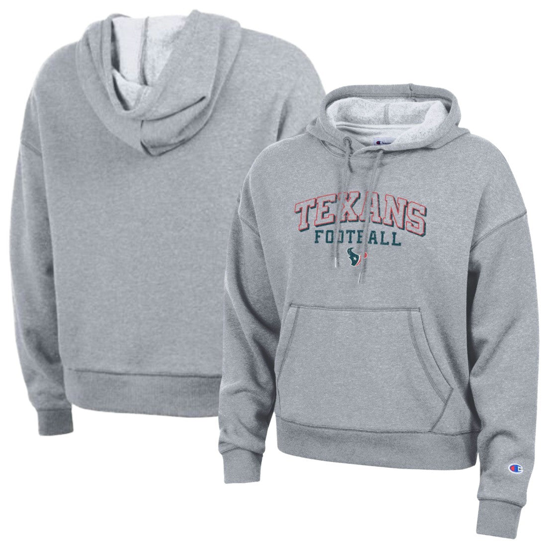 Houston Texans Champion Women's Triumph Tri-Blend Hoodie Gray | NFL