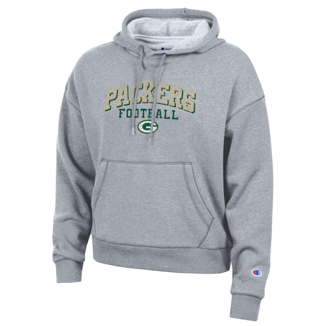 Green Bay Packers Champion Women's Triumph Tri-Blend Hoodie Gray | NFL