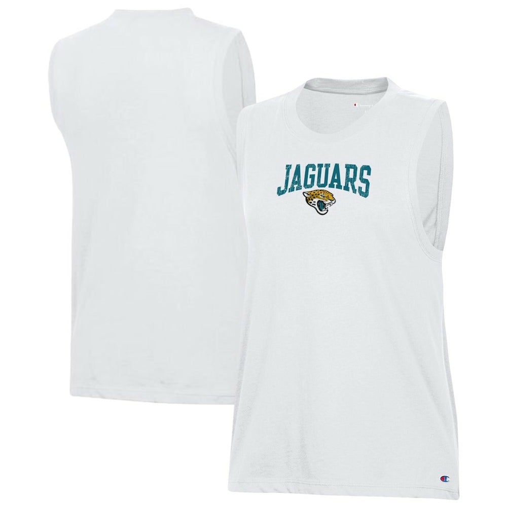 Jacksonville Jaguars Champion Women's Muscle Tank Top White | NFL