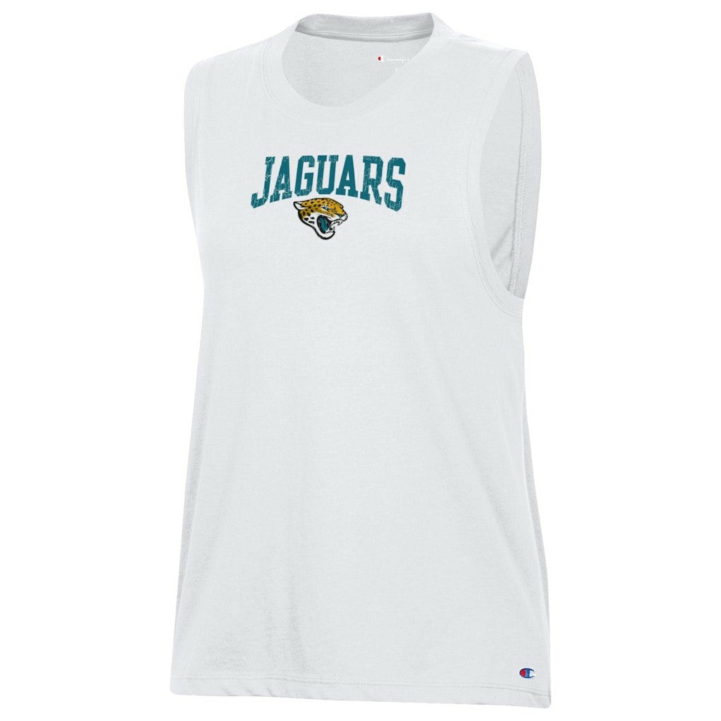 Jacksonville Jaguars Champion Women's Muscle Tank Top White | NFL