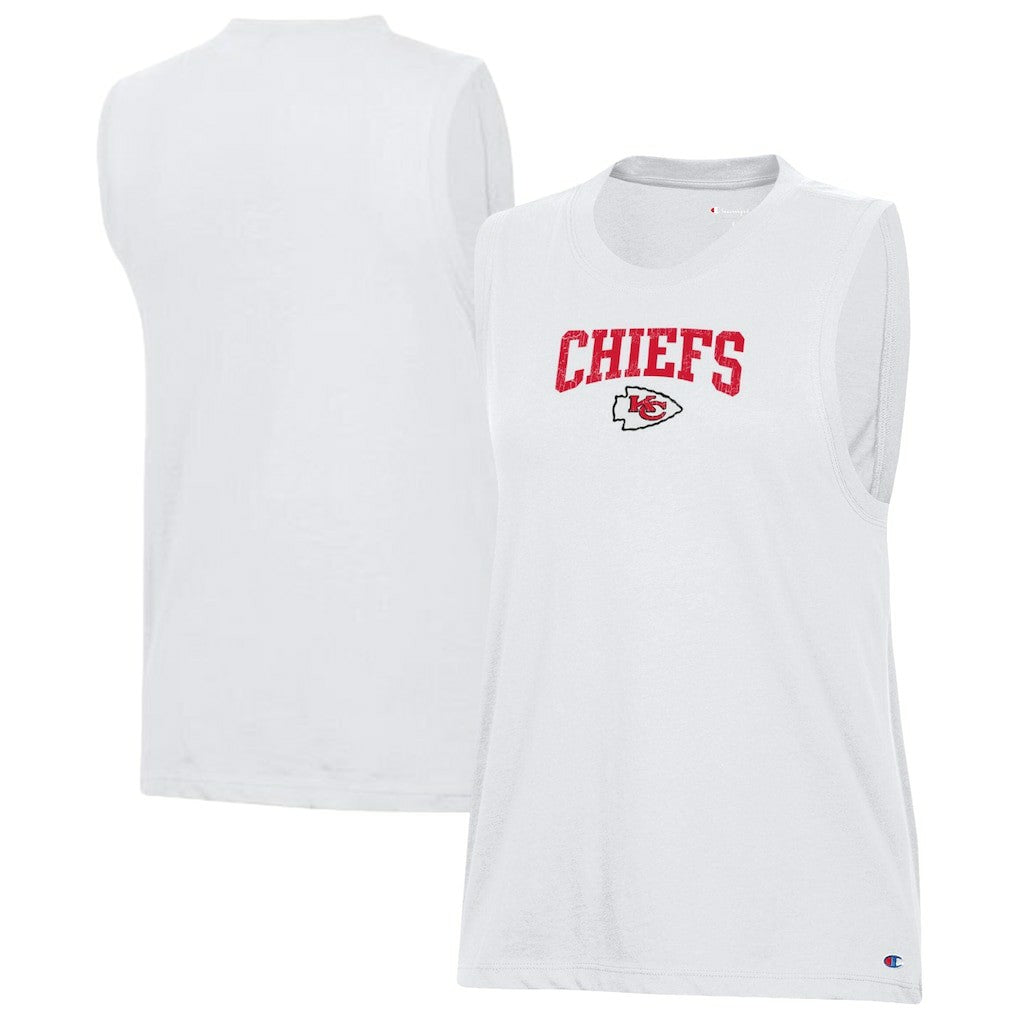 Kansas City Chiefs Champion Women's Muscle Tank Top White | NFL