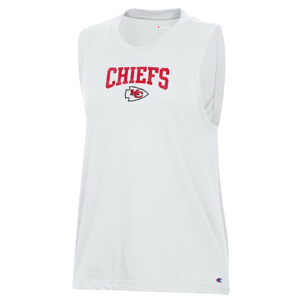 Kansas City Chiefs Champion Women's Muscle Tank Top White | NFL