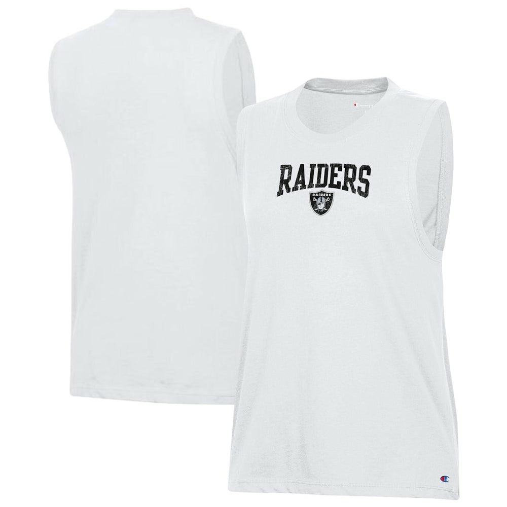 Las Vegas Raiders Champion Women's Muscle Tank Top White | NFL
