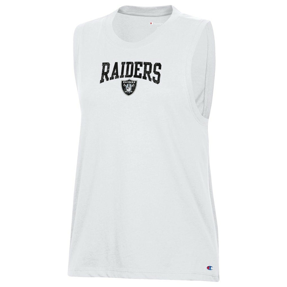 Las Vegas Raiders Champion Women's Muscle Tank Top White | NFL