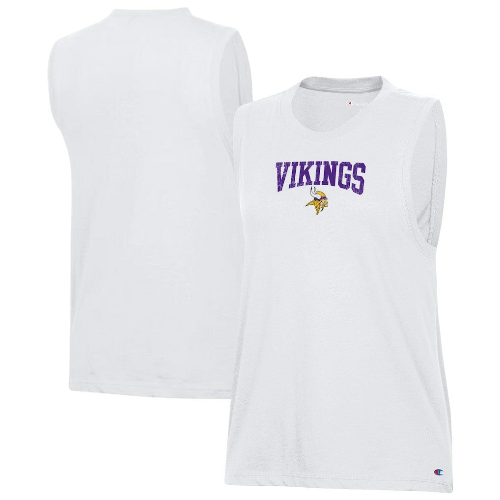 Minnesota Vikings Champion Women's Muscle Tank Top White | NFL