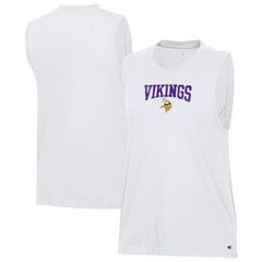 Minnesota Vikings Champion Women's Muscle Tank Top White | NFL