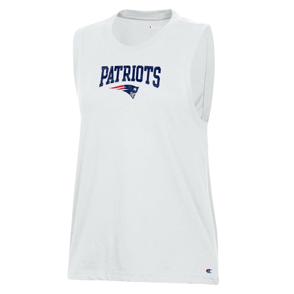 New England Patriots Champion Women's Muscle Tank Top White | NFL