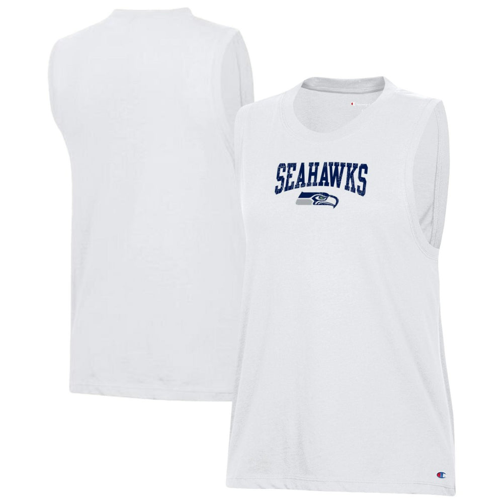 Seattle Seahawks Champion Women's Muscle Tank Top White | NFL