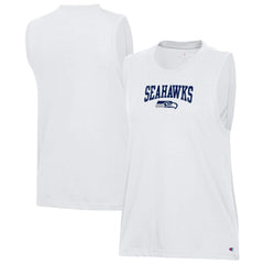Seattle Seahawks Champion Women's Muscle Tank Top White | NFL