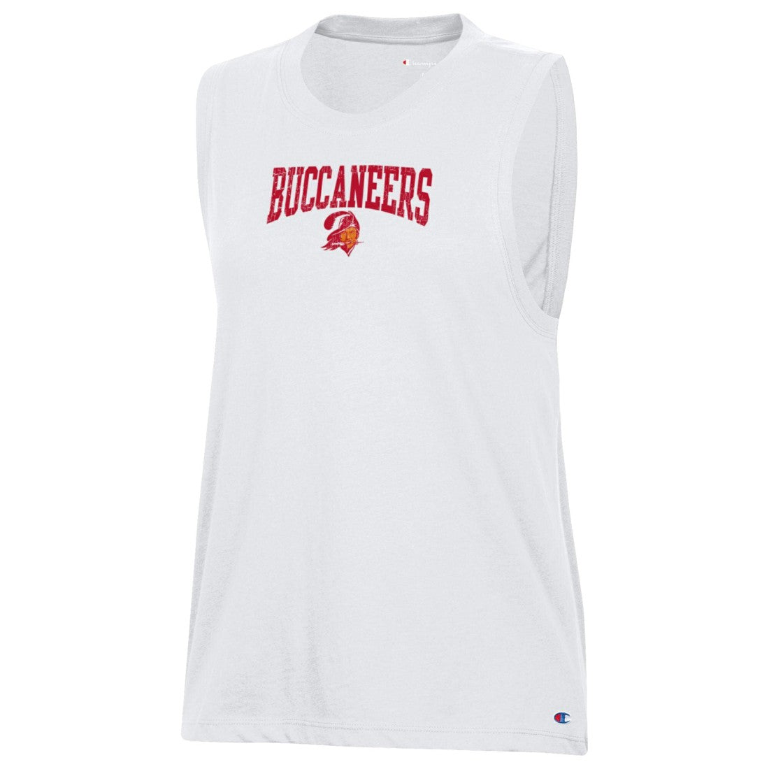 Tampa Bay Buccaneers Champion Women's Muscle Tank Top White | NFL