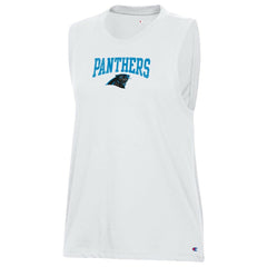 Carolina Panthers Champion Women's Muscle Tank Top White | NFL