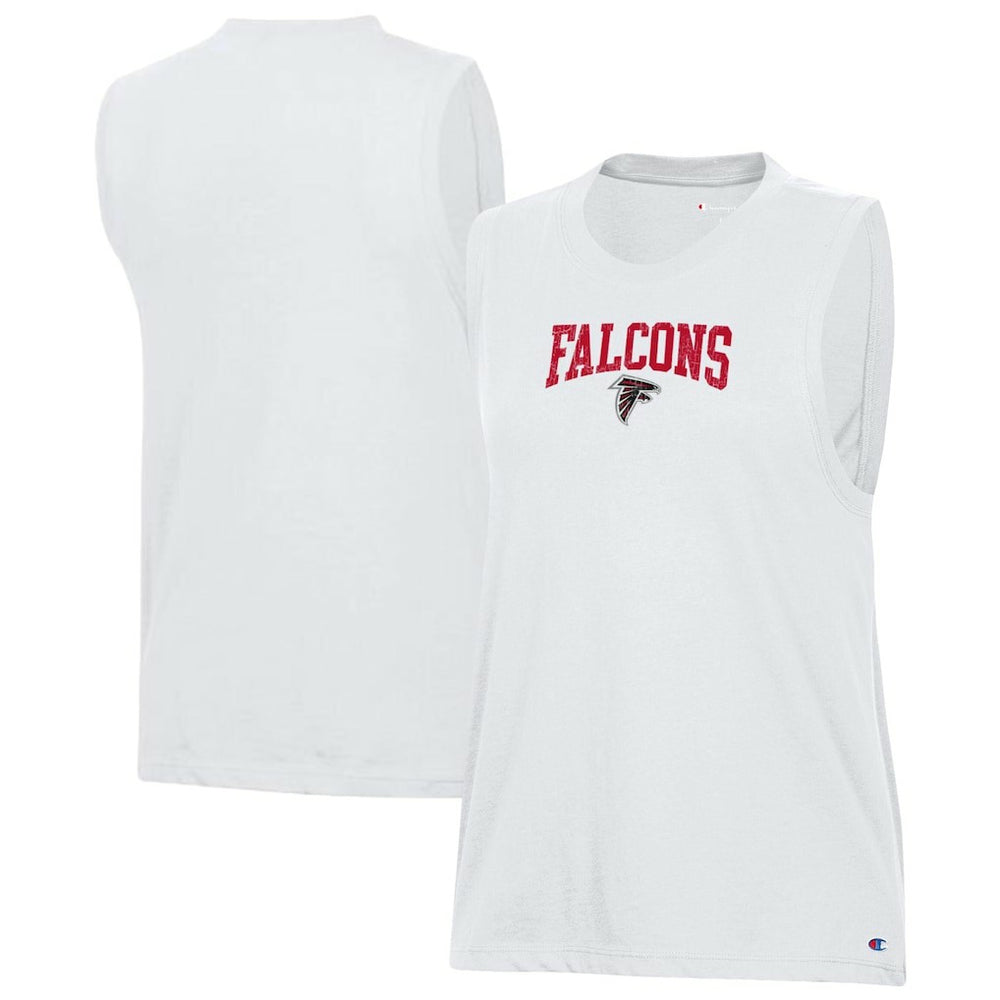 Atlanta Falcons Champion Women's Muscle Tank Top White | NFL