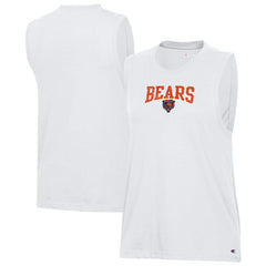 Chicago Bears Champion Women's Muscle Tank Top White | NFL