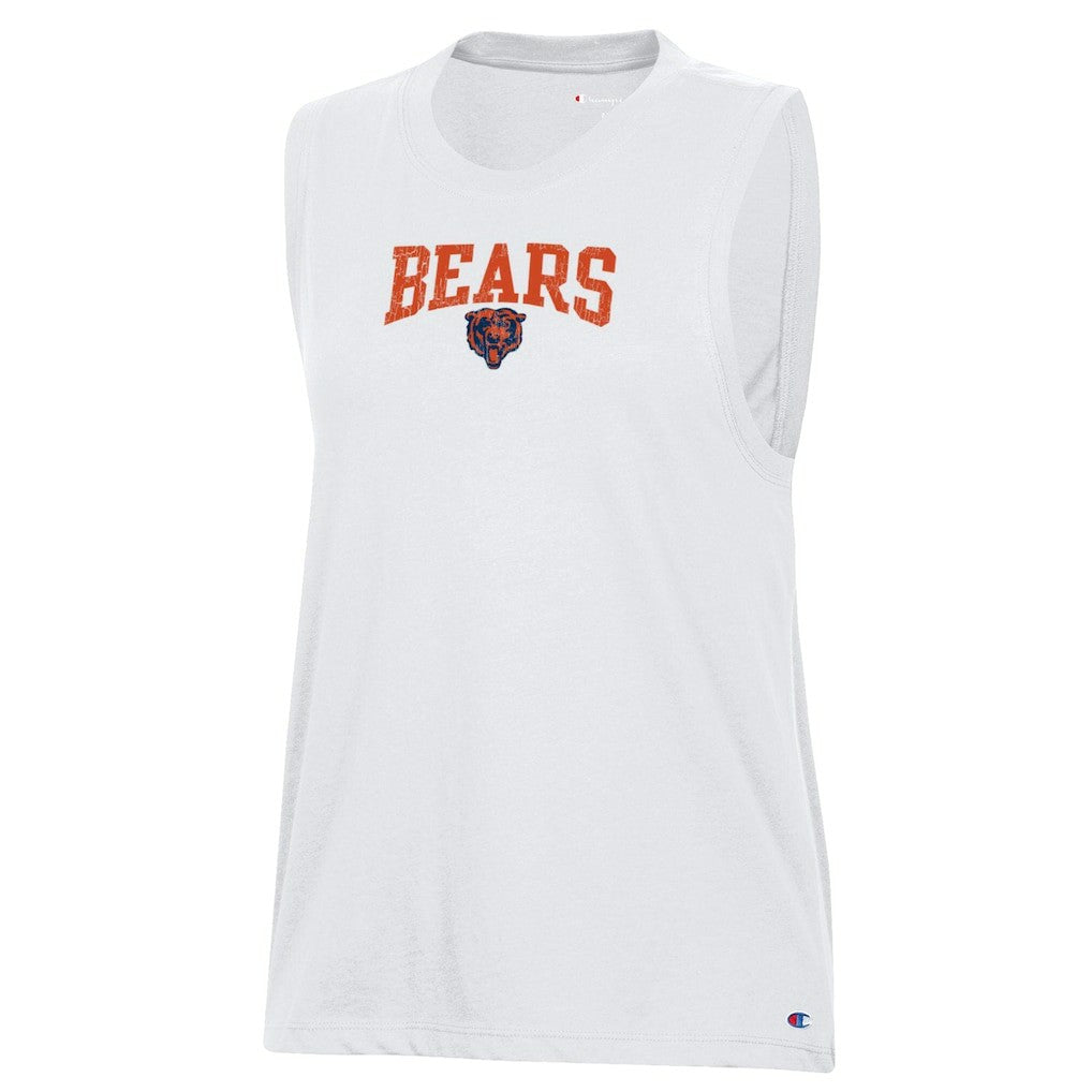 Chicago Bears Champion Women's Muscle Tank Top White | NFL