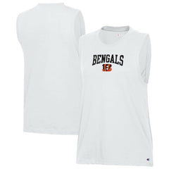 Cincinnati Bengals Champion Women's Muscle Tank Top White | NFL