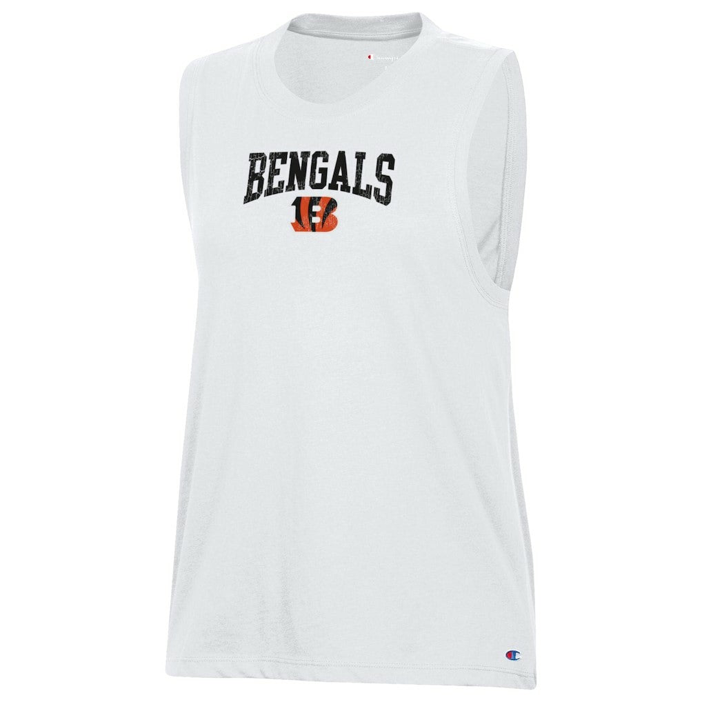Cincinnati Bengals Champion Women's Muscle Tank Top White | NFL