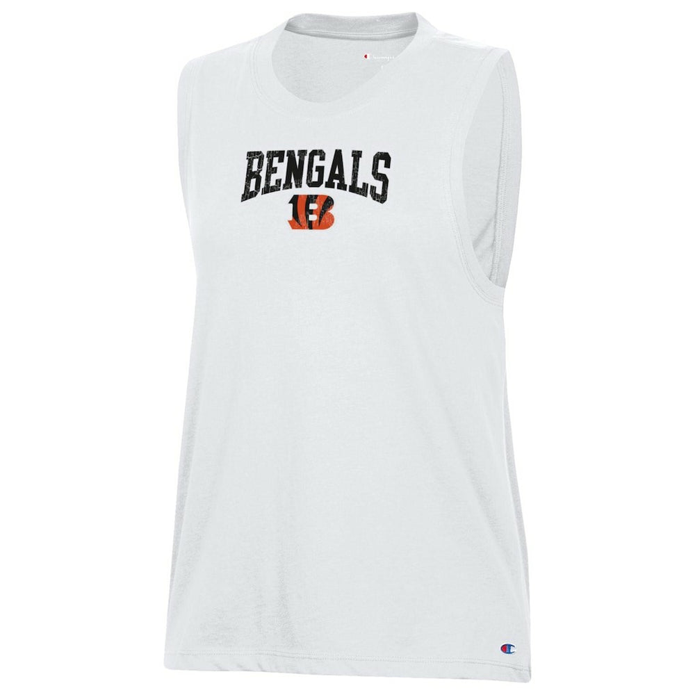 Cincinnati Bengals Champion Women's Muscle Tank Top White | NFL