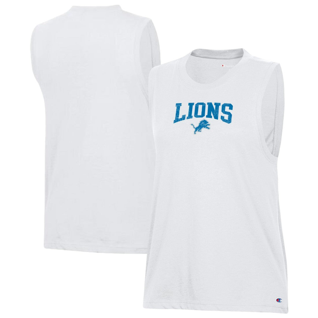 Detroit Lions Champion Women's Muscle Tank Top White | NFL