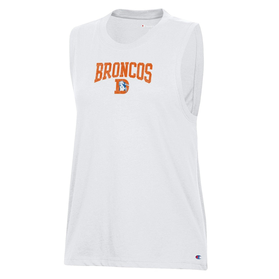 Denver Broncos Champion Women's Muscle Tank Top White | NFL