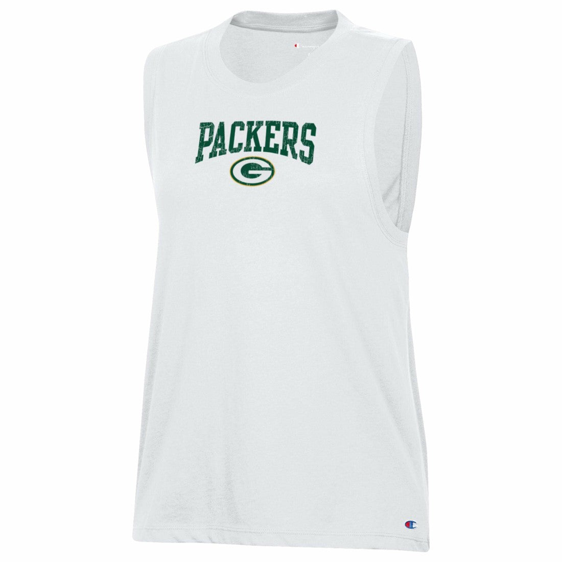 Green Bay Packers Champion Women's Muscle Tank Top White | NFL