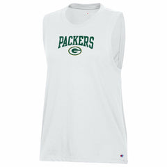 Green Bay Packers Champion Women's Muscle Tank Top White | NFL