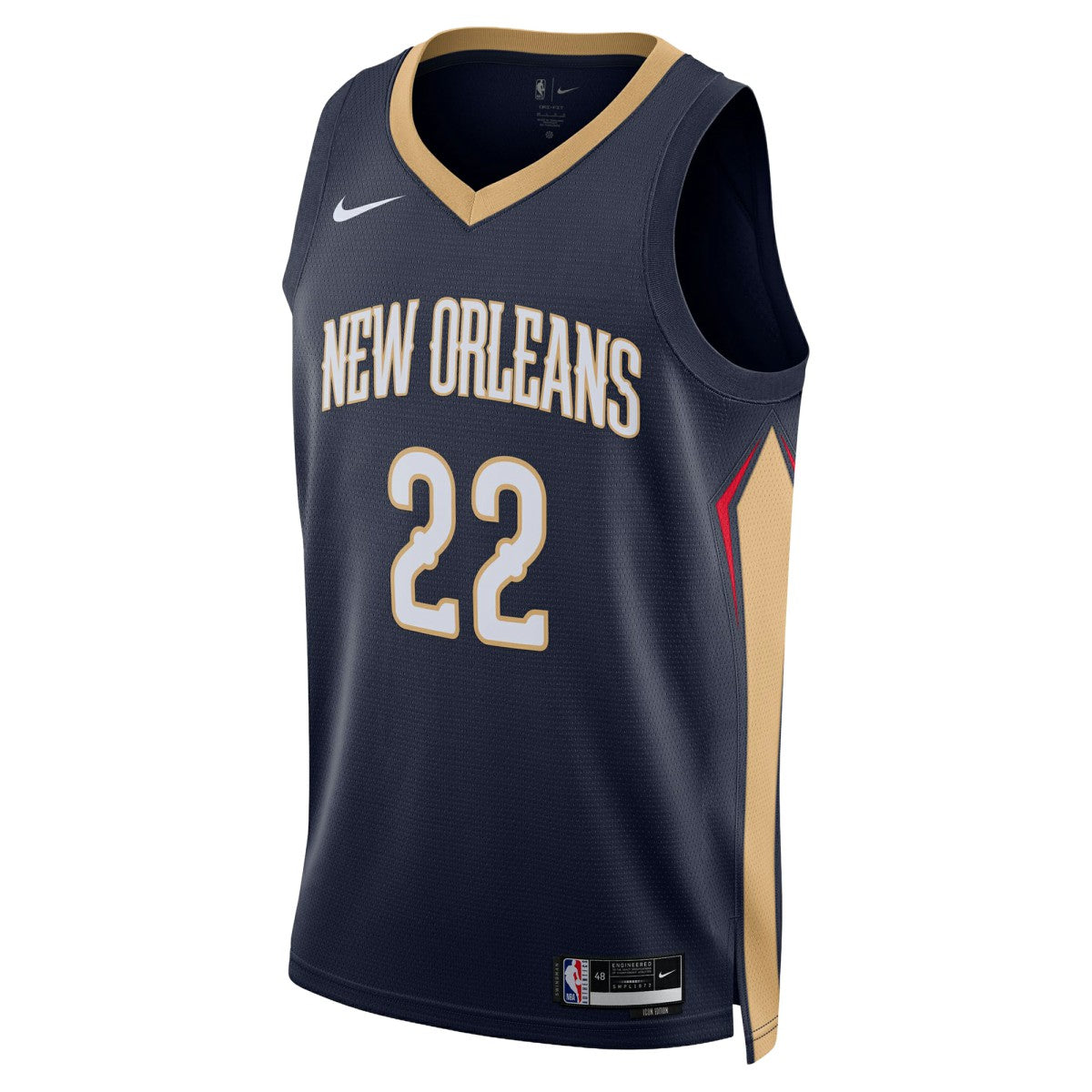 Derik Queen New Orleans Pelicans Unisex Swingman Jersey Icon Edition Navy - NBA