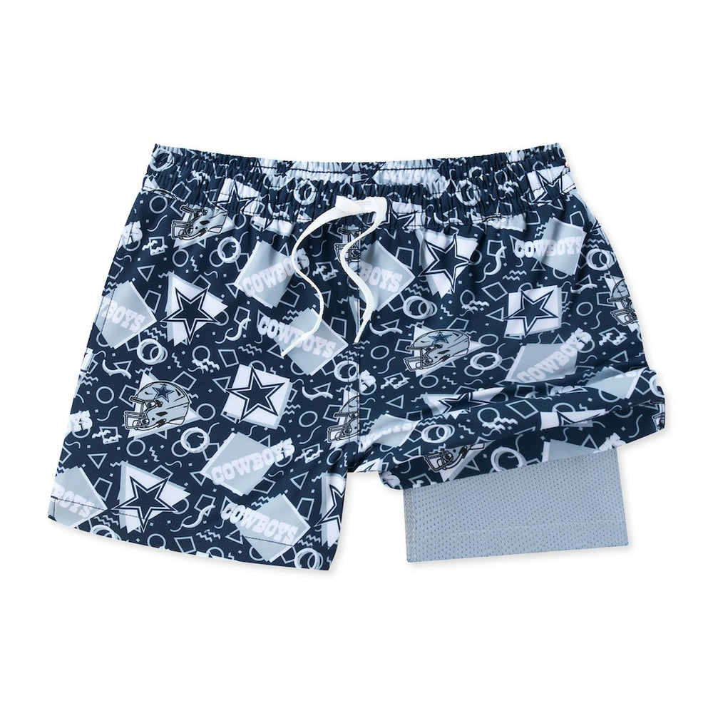 Dallas Cowboys Chubbies Game Day Fit Classic Lined Swim Trunks Navy | NFL