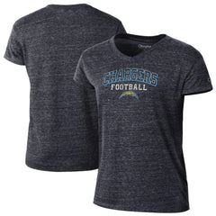 Los Angeles Chargers Champion Women's Triumph Tri-Blend V-Neck T-Shirt Black | NFL