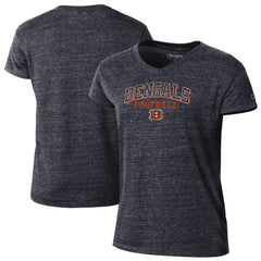Cincinnati Bengals Champion Women's Triumph Tri-Blend V-Neck T-Shirt Black | NFL