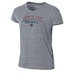 Chicago Bears Champion Women's Triumph Tri-Blend V-Neck T-Shirt Gray | NFL