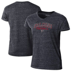 Atlanta Falcons Champion Women's Triumph Tri-Blend V-Neck T-Shirt Black | NFL