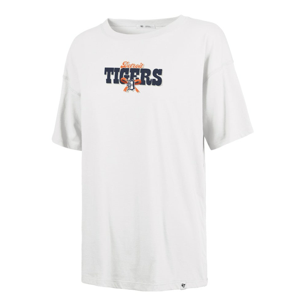 Detroit Tigers '47 Women's Bow & Banner Sadie T-Shirt - MLB